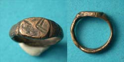 Ring, Medieval, Childs, with Mystic intaglio